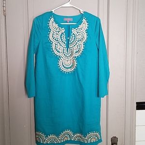 Embroidered boho dress
